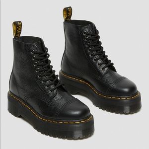 Dr Martens - Sinclair Milled Nappa Leather Platform Boots